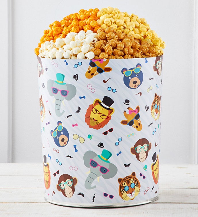 Party Animals Popcorn Tins